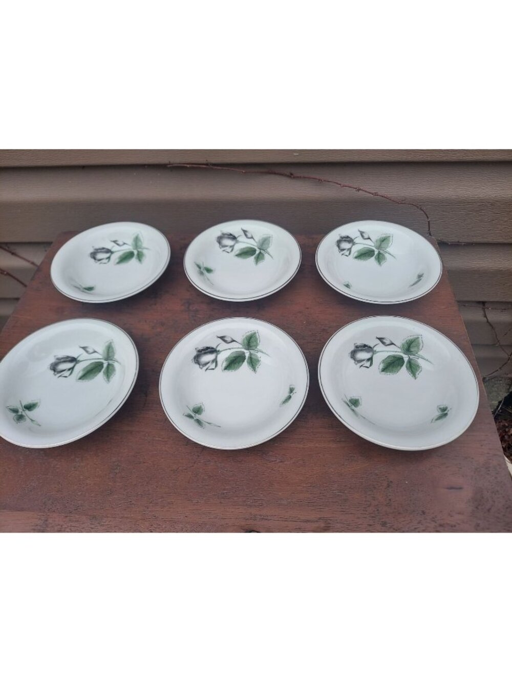 6 Rosenthal - Continental Midnight Rose Berry / Fruit Bowls